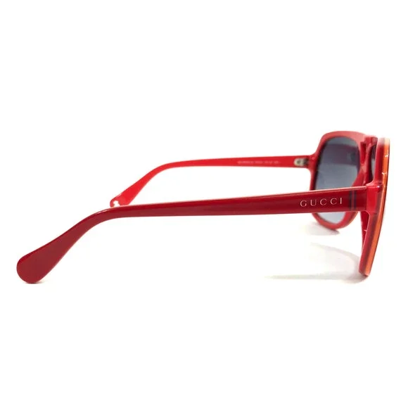 Gucci Kids Sunglasses GG5005/C/S KP5JJ Shiny Red Frames Gray Gradient Lenses - Picture 3 of 14